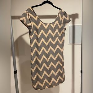 Chevron stripe dress